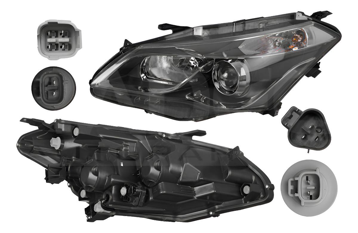 Faro Izquierdo Suzuki Ciaz 2016-2020 Fondo Negro Sin Foco Cn